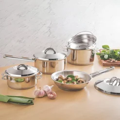 Tramontina Solar Cookware Combo - Set of 8 (Stainless Steel)