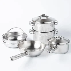 Tramontina Solar Cookware Combo - Set of 8 (Stainless Steel)