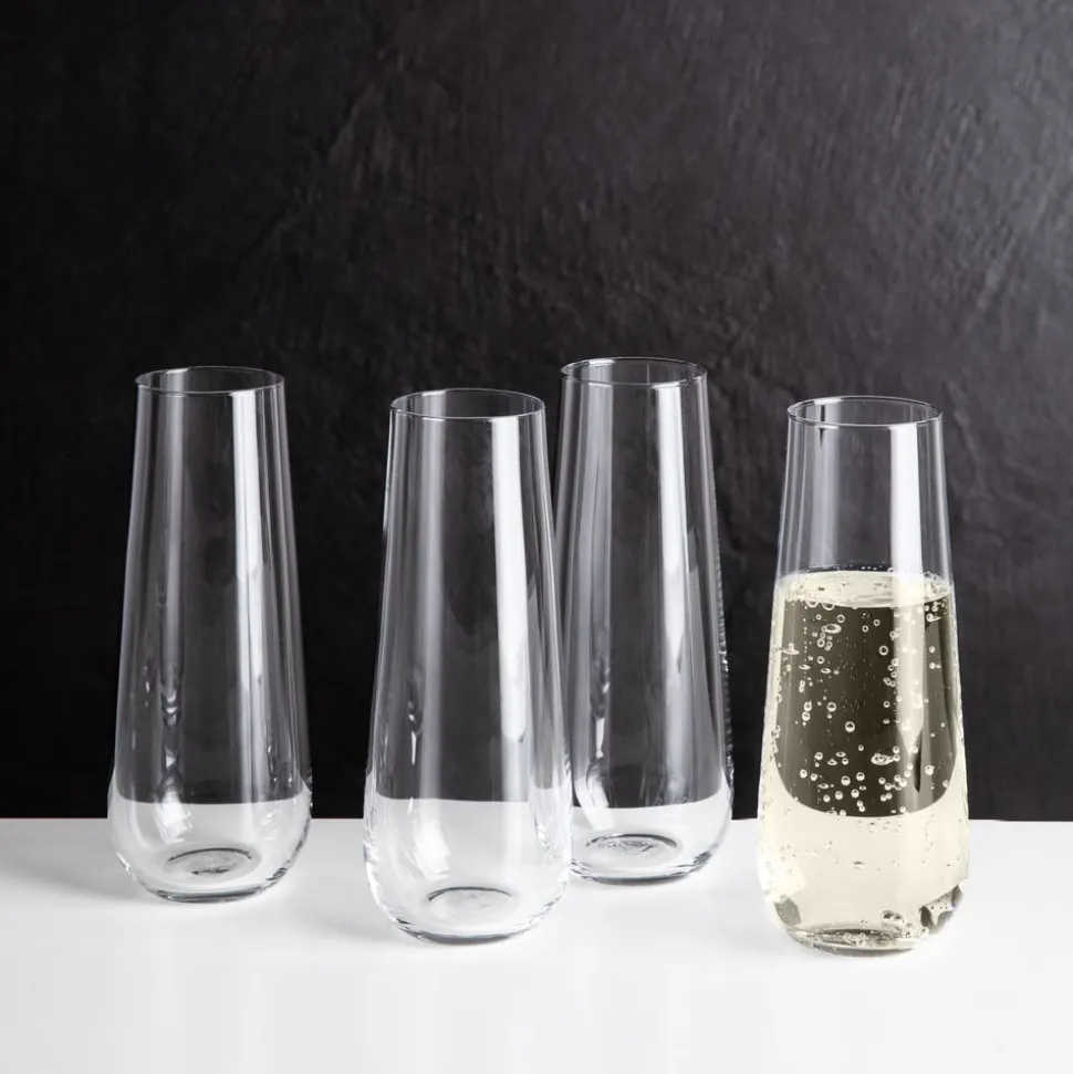 Trudeau Gala Stemless Champagne - Set of 4