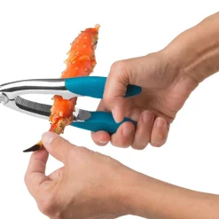 Trudeau Maison Marine Seafood-Lobster Cracker (blue/Stainless Steel)