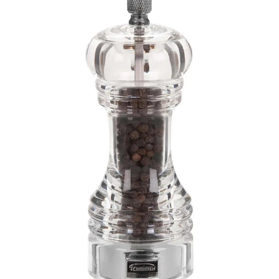 Trudeau Professional 6" Acrylic Adjustable Pepper Mill