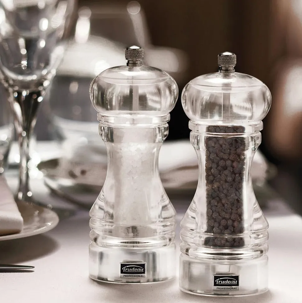 Trudeau Professional 6" Acrylic Adjustable Pepper Mill