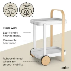 Umbra Bellwood Bar-Serving Cart 20.8x17x31.4