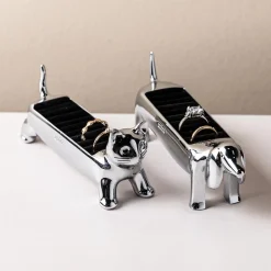 Umbra Dachsie Ring Holder 5.5 x 1.5 x 2.25" (Chrome)