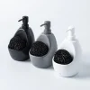 Umbra Joey Ceramic Soap Pump with Scrubber (White)