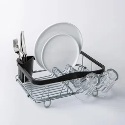 Umbra Sinkin In-Sink Dish Rack (Black/Nickel)