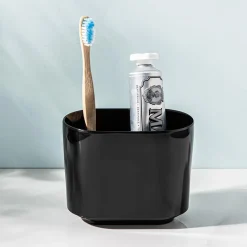Umbra Step Melamine Toothbrush Holder (Black)