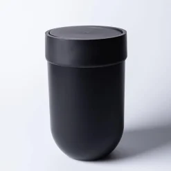 Umbra Touch Plastic Waste Can with Lid 6L (Black)