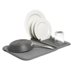 Umbra Udry Mini Microfibre Drying Mat w/Rack (Charcoal)