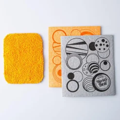 Universal Stone Simply Clean Swedish Cloth & Scrubber Combo - Set/3