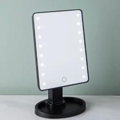 Upper Canada Danielle L.E.D. Hollywood '1x' Vanity Mirror (Black)