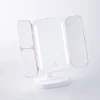 Upper Canada Danielle L.E.D. Tri-Fold '1x/3x/5x' Vanity Mirror w/ Tray