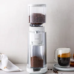 ZWILLING Enfinigy Adjustable Burr Grinder (White/Silver)