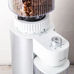 ZWILLING Enfinigy Adjustable Burr Grinder (White/Silver)