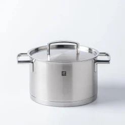 Zwilling Passion Cookware Set of 10 with Bonus Cutlery (Brushed St/St)