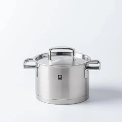 Zwilling Passion Cookware Set of 10 with Bonus Cutlery (Brushed St/St)
