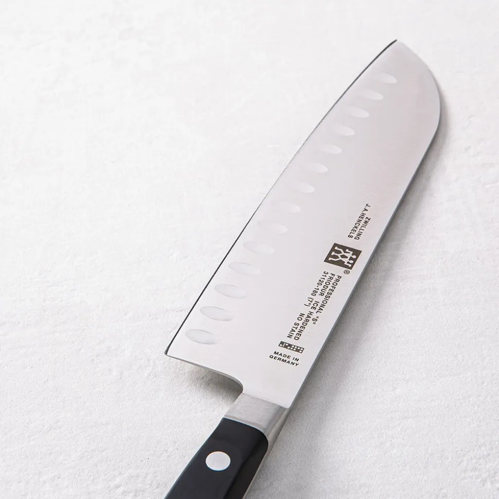 ZWILLING Professional "S" 7" Santoku Knife Granton Edge