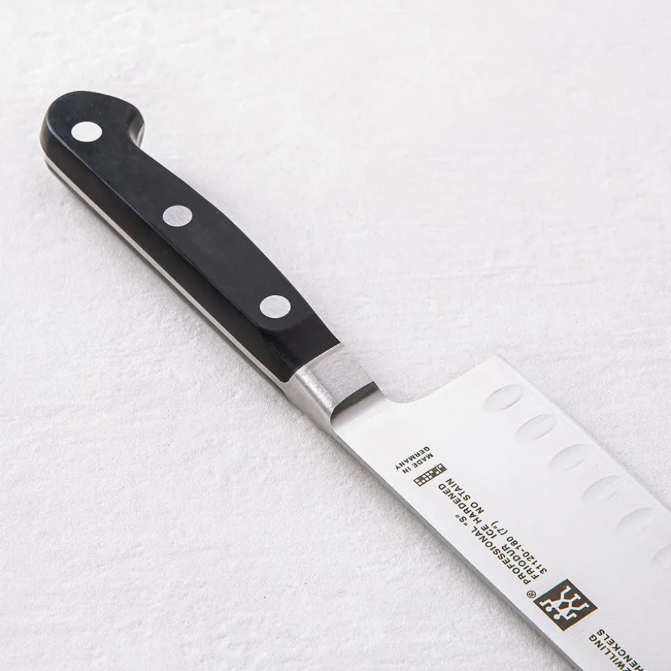 ZWILLING Professional "S" 7" Santoku Knife Granton Edge
