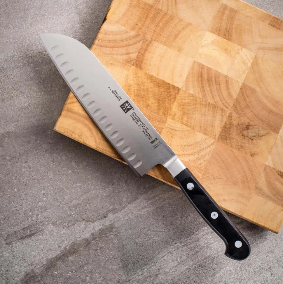 ZWILLING Professional "S" 7" Santoku Knife Granton Edge