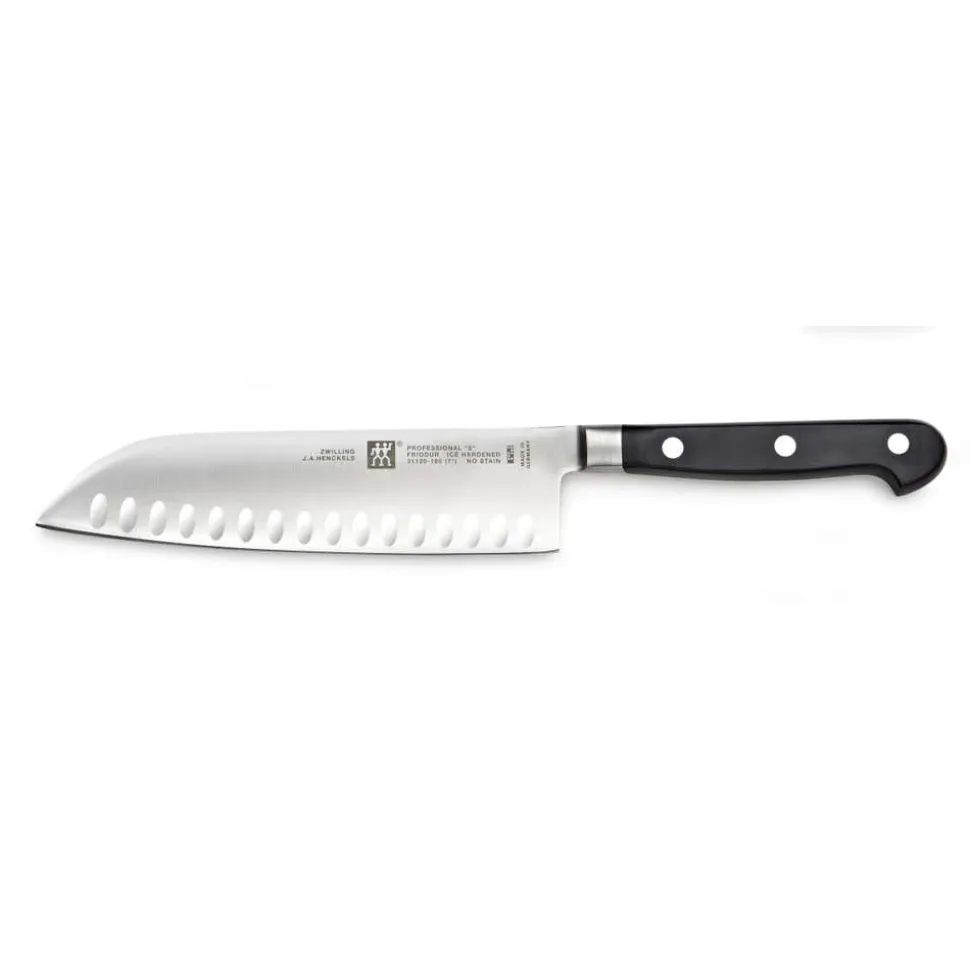 ZWILLING Professional "S" 7" Santoku Knife Granton Edge