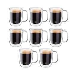 ZWILLING Sorrento Double Wall 'Buy 6 & Get 8' Espresso Mug W/ Handle