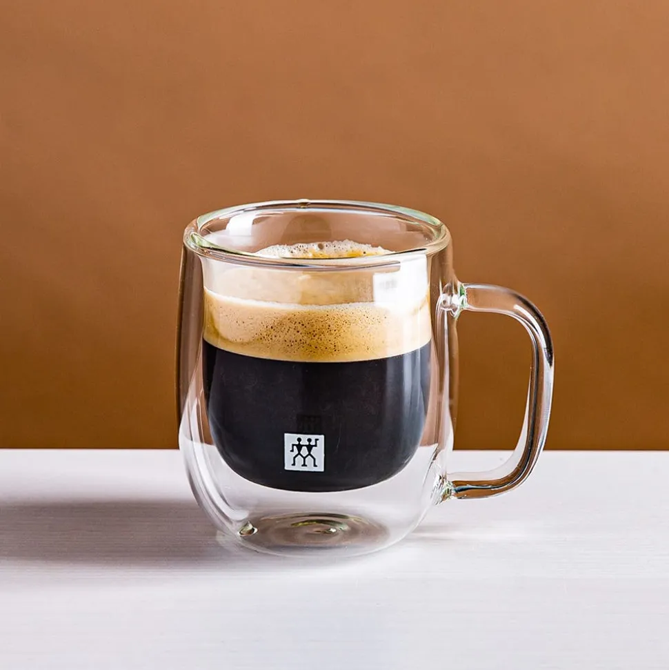 ZWILLING Sorrento Double Wall 'Buy 6 & Get 8' Espresso Mug W/ Handle
