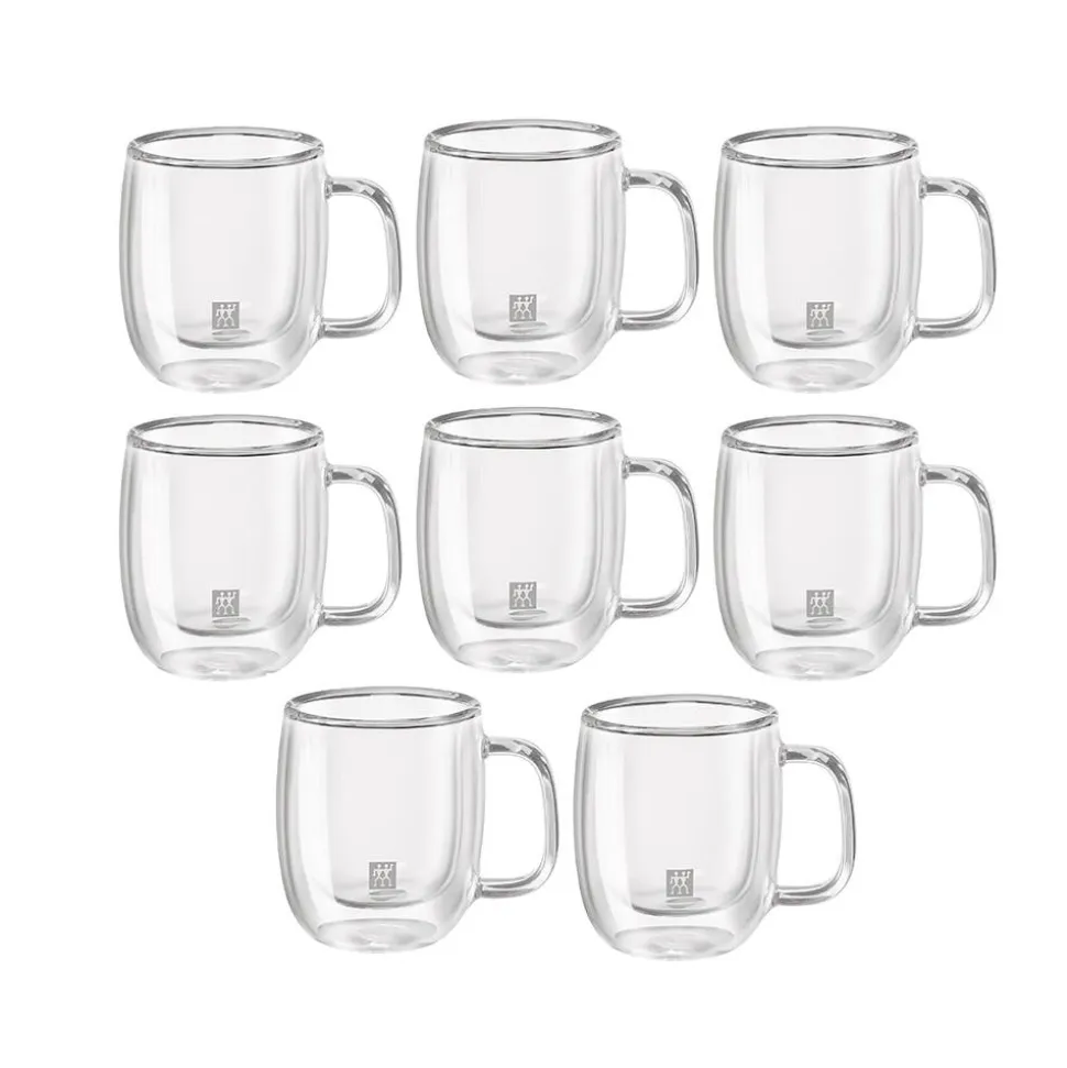ZWILLING Sorrento Double Wall 'Buy 6 & Get 8' Espresso Mug W/ Handle