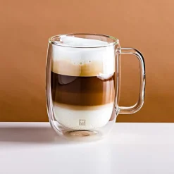 ZWILLING Sorrento Double Wall Latte Mug w/Handle 'Buy 6 & Get 8'