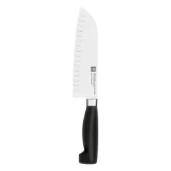 Zwilling 4-Star Santoku Knife with Granton Edge