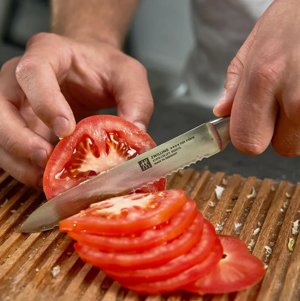 Zwilling 4-Star Serrated Bagel-Tomato Knife