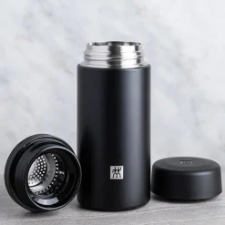 ZWILLING Thermo Thermal Sport Bottle with Infuser (Matte Black)