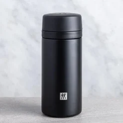 ZWILLING Thermo Thermal Sport Bottle with Infuser (Matte Black)