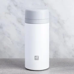 ZWILLING Thermo Thermal Sport Bottle with Infuser (White/Silver)