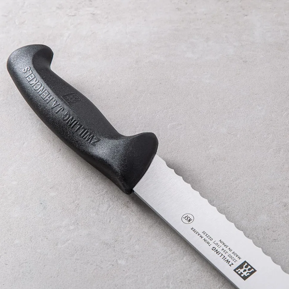 ZWILLING Twin Master 9.5" Carving-Slicing Knife Serrated (Black)