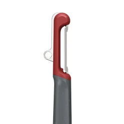 Zyliss Effortless 'Soft Skin' Serrated Swivel Peeler (Black/Red)